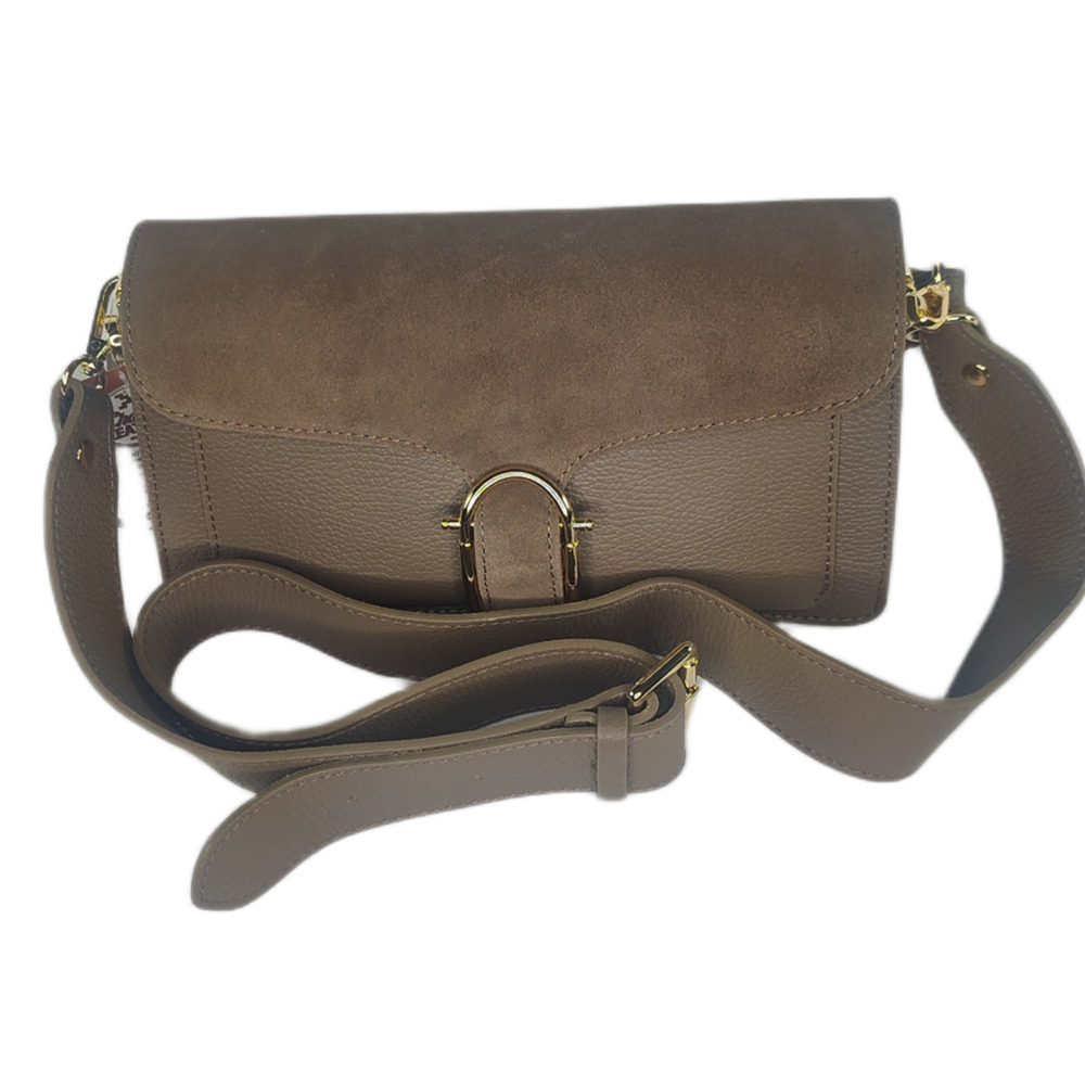 Charlie Leather Zilvia Green/Olive Small Suede & Pebbled Handbag/Crossbody-NWT - Picture 8 of 11